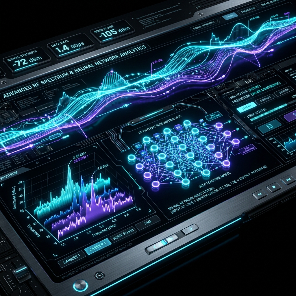 RF Data Classification Spectrum & Neural Network Visualization