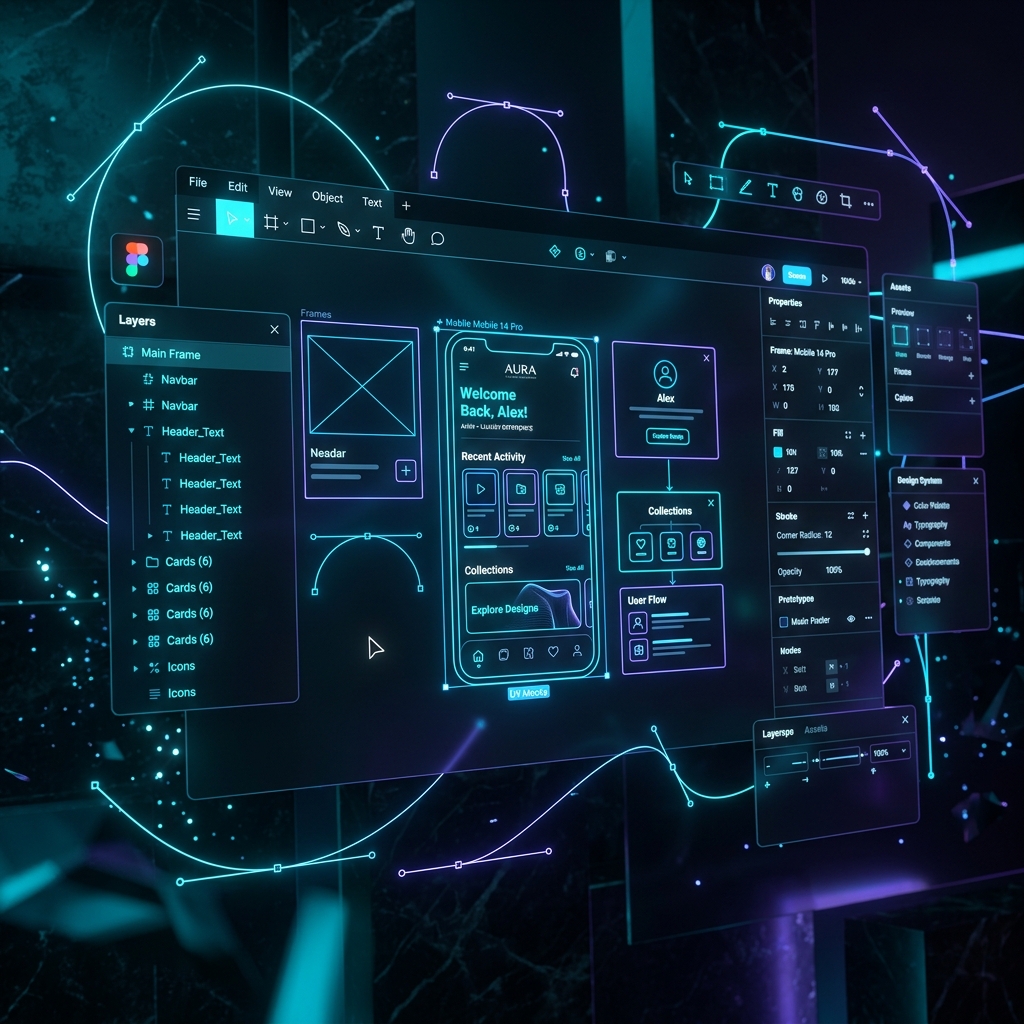 UI/UX wireframes visual